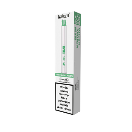 Disposable E Cigarette Sikary S600 Fresh Menthol Mojito 20mg E