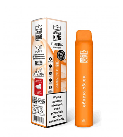 Disposable E Cigarette AROMA King I LOVE Mango Orange 20mg Orange