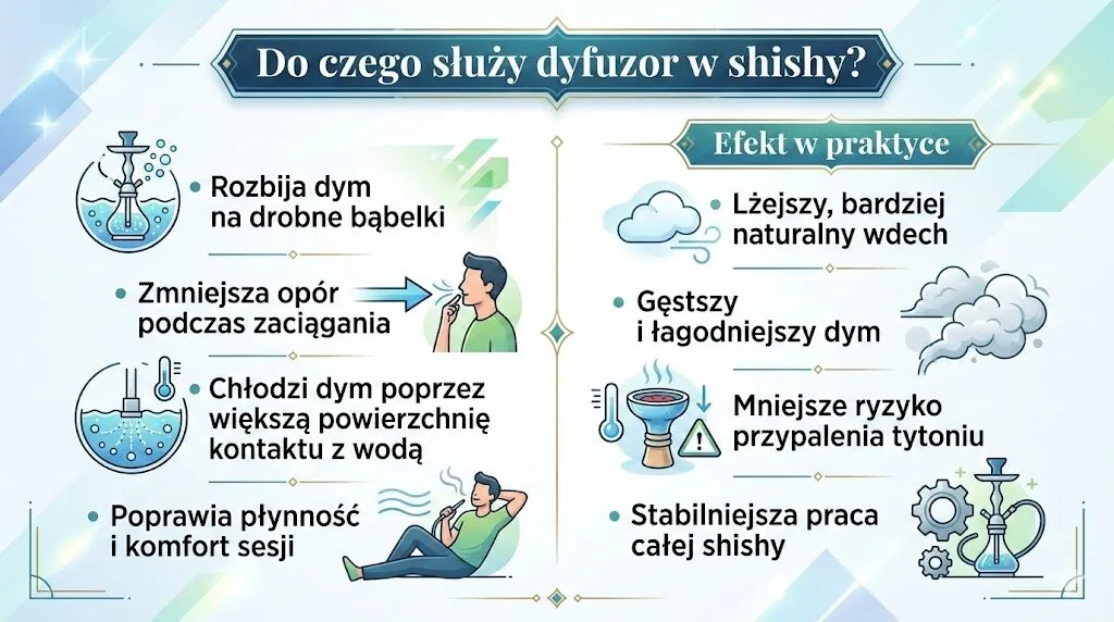 Do czego służy dyfuzor w shishy?