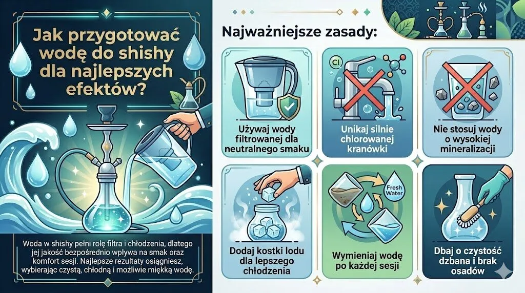 Jak przygotować wodę do shishy dla najlepszych efektów?