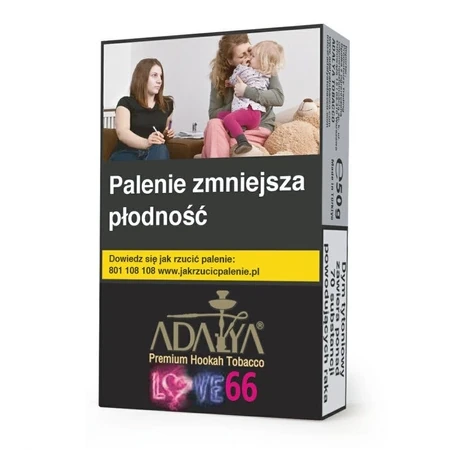 Tytoń do shishy ADALYA 50g Love66 (Złota receptura)