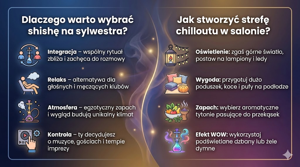 Dlaczego warto wybrać shishę na sylwestra?
