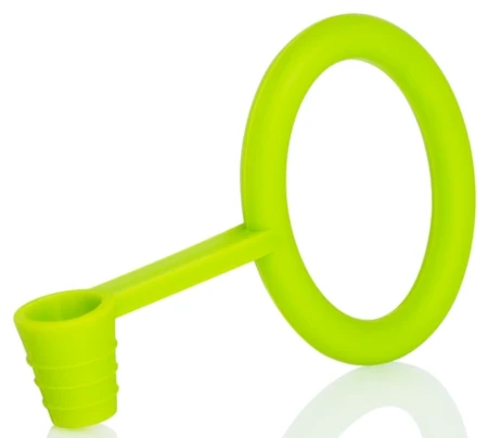 Uchwyt i uszczelka na węża silikonowy KS Tongo zielony