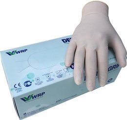 Rękawice LATEXOWE Ochronne DermaGrip Białe | S | 100 sztuk