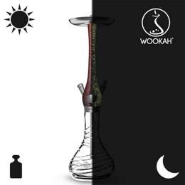 Waterpipe Wookah Crystalt Tornado Lumi Red