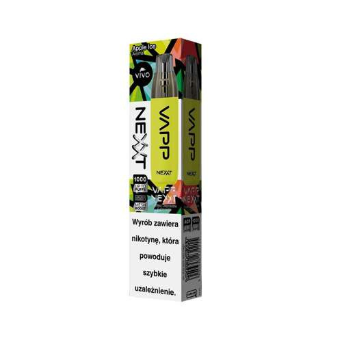 Disposable E Cigarette VIVO VAPP NEXXT Apple Ice 20mg Ice mint