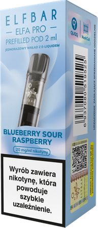 Cartridge ELFBAR Elfa Pro Pod Blueberry Sour Raspberr 20mg 2ml