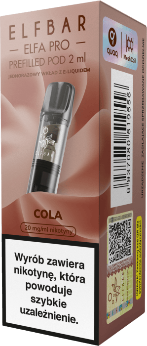 Cartridge ELFBAR Elfa Pro Pod Cola 20mg 2ml