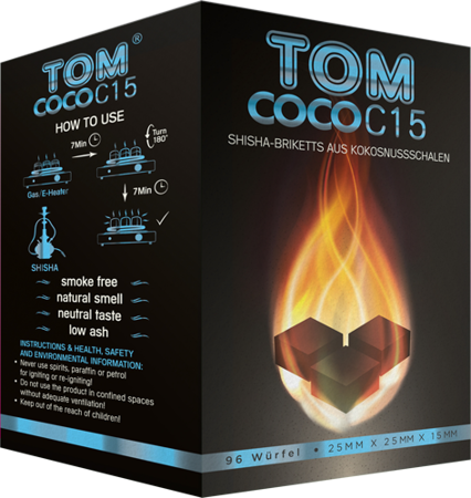 Coconut charcoal Tom Cococha Blue 1kg