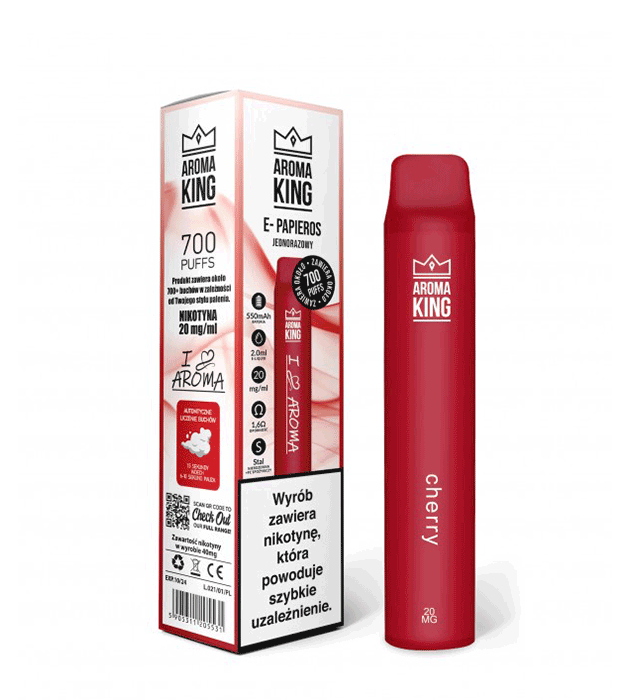 Disposable E-Cigarette AROMA King I LOVE Cherry 20mg