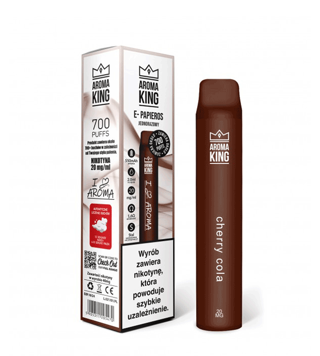 Disposable E-Cigarette AROMA King I LOVE Cherry Cola 20mg
