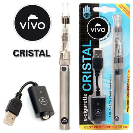 E-Cigarette KIT Vivo CRISTAL (Silver/Clear)