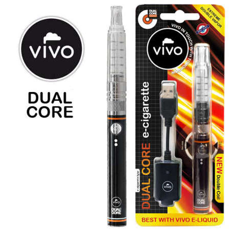 E-Cigarette KIT Vivo DUAL-CORE (Black/Clear)