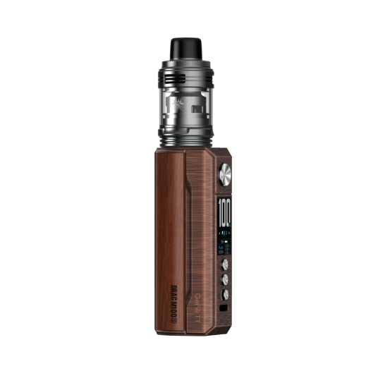 E-Cigarette KIT VooPoo M100 S - Antique Brass & Padauk