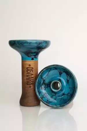 Hookah bowl Oblako STD Phunnel M Glaze Black and Blue