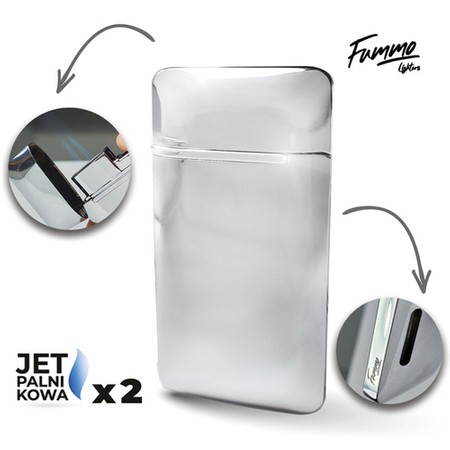 Lighter Fummo Hobart (2 Jet/Silver)