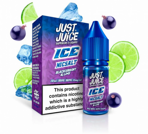 Liquid Just Juice Ice 10ml - Blackcurrant Lime 20mg