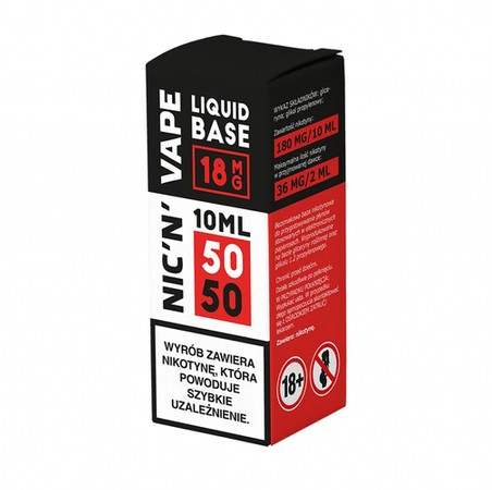 Nicotine Base NIC'N'VAPE 10ml 50/50 - 18mg