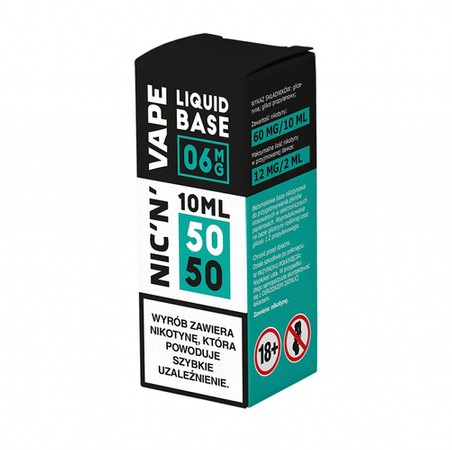 Nicotine Base NIC'N'VAPE 10ml 50/50 - 6mg