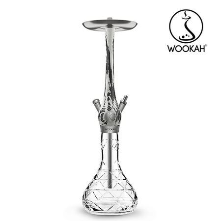 Waterpipe Wookah Crystal Terra White/Black