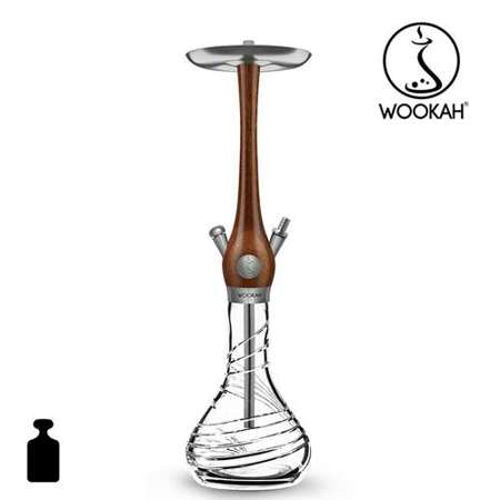 Waterpipe Wookah Crystal Tornado Merbau