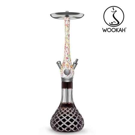 Waterpipe Wookah Mastercut Check Brown Abstract