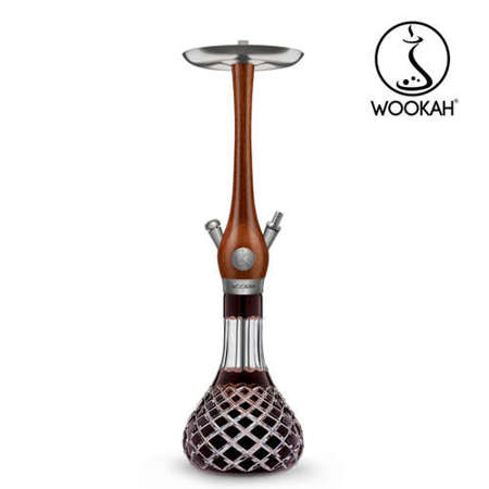 Waterpipe Wookah Mastercut Check Brown Merbau