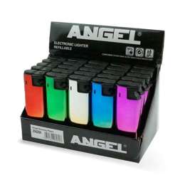Feuerzeug mit Glühlampe - Angel Metal Shiny