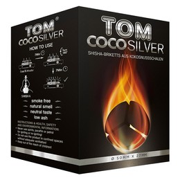 Kokoskohle Tom Cococha Silber 3 Blocks 1kg