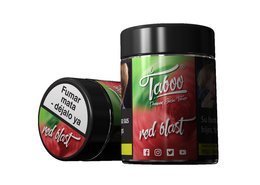 Tabak TABOO Rot Blast 50g (Himbeere, Minze) 