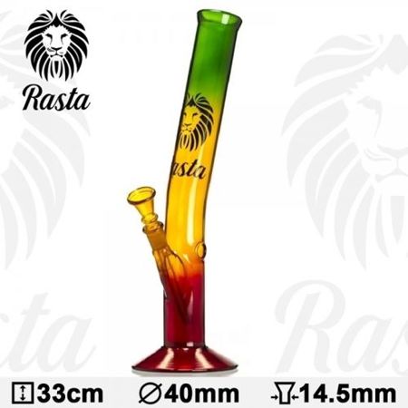Bongo szklane Rasta Lion | 33cm