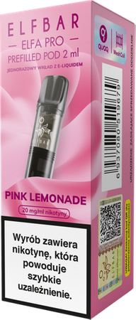 Kartusche ELFBAR Elfa Pro Pod Pink Lemonade 20mg 2ml
