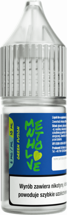 Liquid MENTHOLOVE 10ML - Green Fusion 6mg