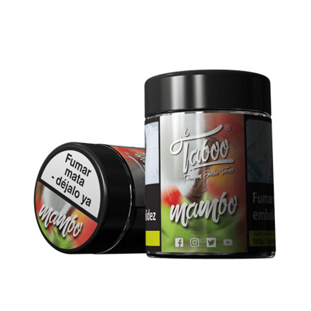 Tabak TABOO Mambo 50g (Erdbeere, Kiwi, Pfirsich, Kokosnuss) 