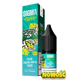 E-Liquid Sigma Fresh Salt 10ml Drink Zielone Owoce Mięta 20mg