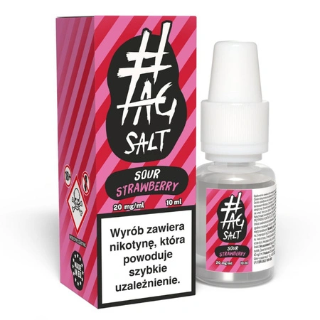 Liquid #TAG Salt Sour 10ml - Strawberry 20mg