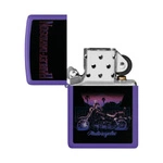 ZIPPO - Harley Black Light Purple Matte
