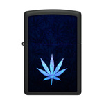 Feuerzeug ZIPPO - CANNABIS DESIGN BLACK MATTE