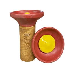 Hookah Bowl Oblako Flow Yellow On Red