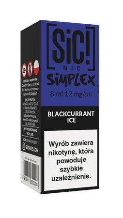 E-Liquid SIC! NIC 8ml - Blackcurrant Ice 12mg