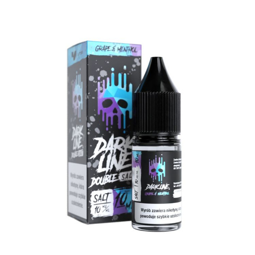 Liquid Dark Line Double Salt 10ml - Grape Menthol 10mg Traube ...