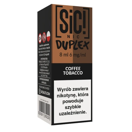 Liquid SIC! NIC 8ml - Coffee Tobacco 6mg