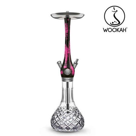 Fajka wodna Wookah Crystal Check Black Pink