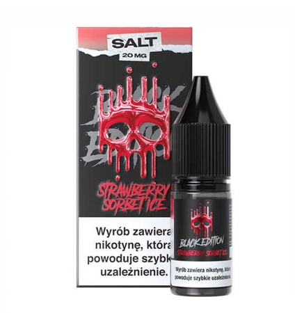 Liquid Dark Line Black Edition Salt 10ml - Strawberry Sorbet Ice 20mg