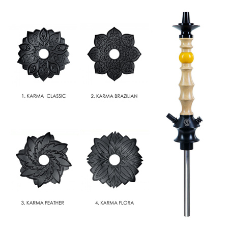 Wasserpfeife (Körper) Karma 1.2 Walnut Yellow