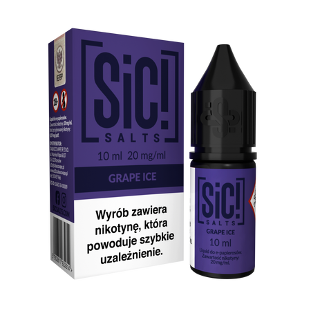 Liquid SIC! Salt 10ml - Grape Ice 20mg
