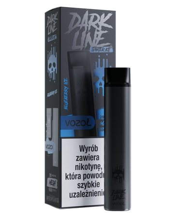 E-Zigarette Dark Line Black 2ml - Blueberry Ice 20mg