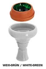 Shisha-Kopf Masta KAYA Silicone Hydra X White Green