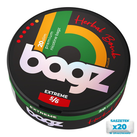Nikotinbeutel BAGZ Herbal Bomb 5/6 EXTREME