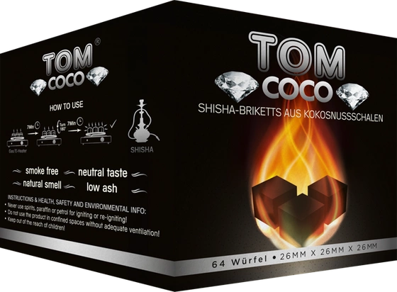 Coconut charcoal Tom Cococha Diamond 1kg